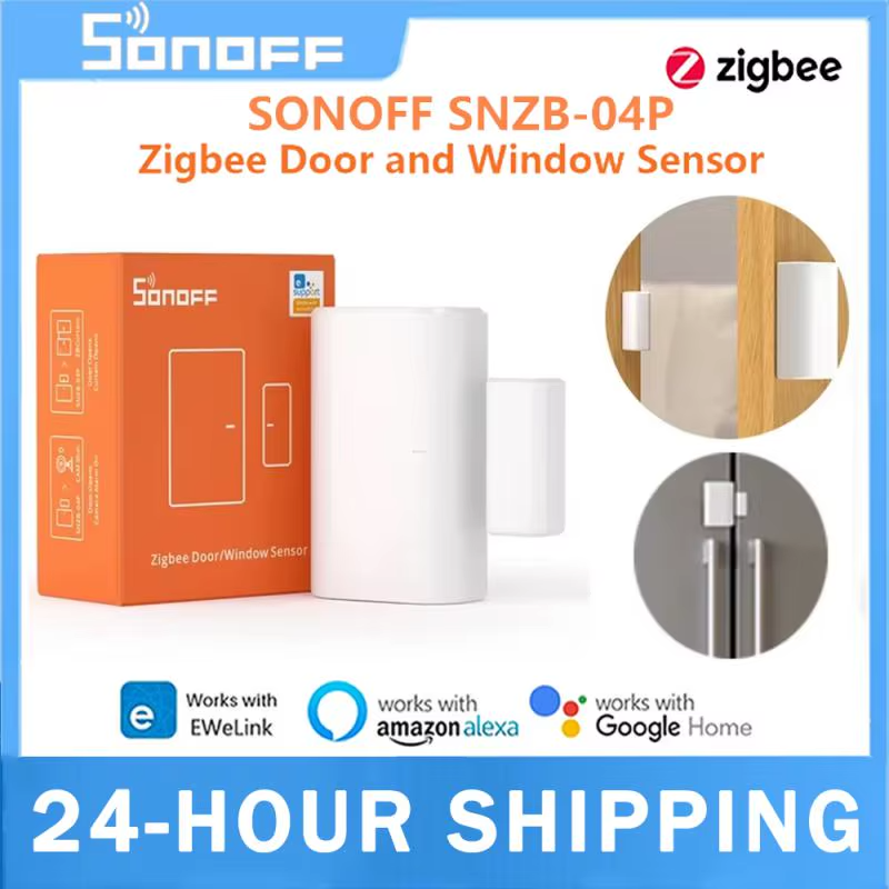 Sonoff SNZB-04P Window Door Zigbee for Wellink Smart Home Security Zbbridge Required Work with Alexa Home