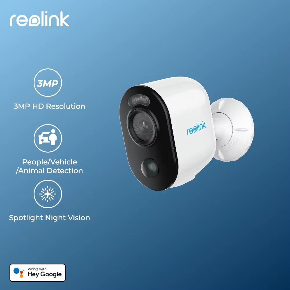 Reolink 3MP Wireless Solar and Battery Outdoor Security Camera WiFi Indoor Camera Baby Monitor IP Cameras Home Hub System