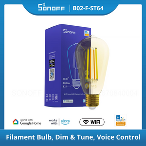 Sonoff wifi smart bulb 7w 220-240v e27 B02F-ST64 B02-F-A60 led light bulbs works with google home alexa