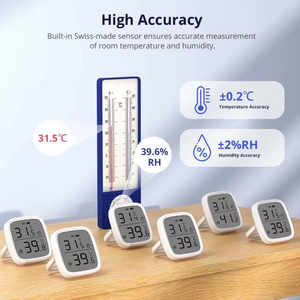 Sonoff SNZB-02D zigbee lcd humidity temperature sensor diy smart home with trvzb works with alexa Google home assistant mqtt